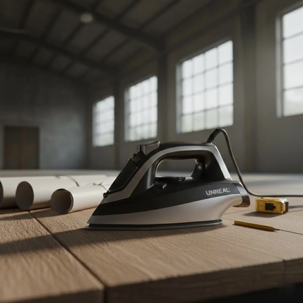 Steam generator iron with powerful steam output