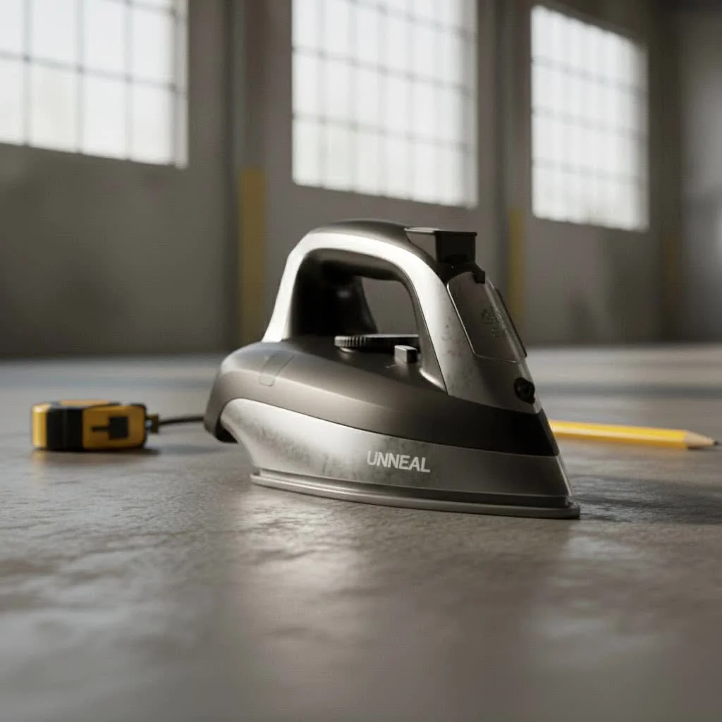 Steam iron for wrinkle-free clothes