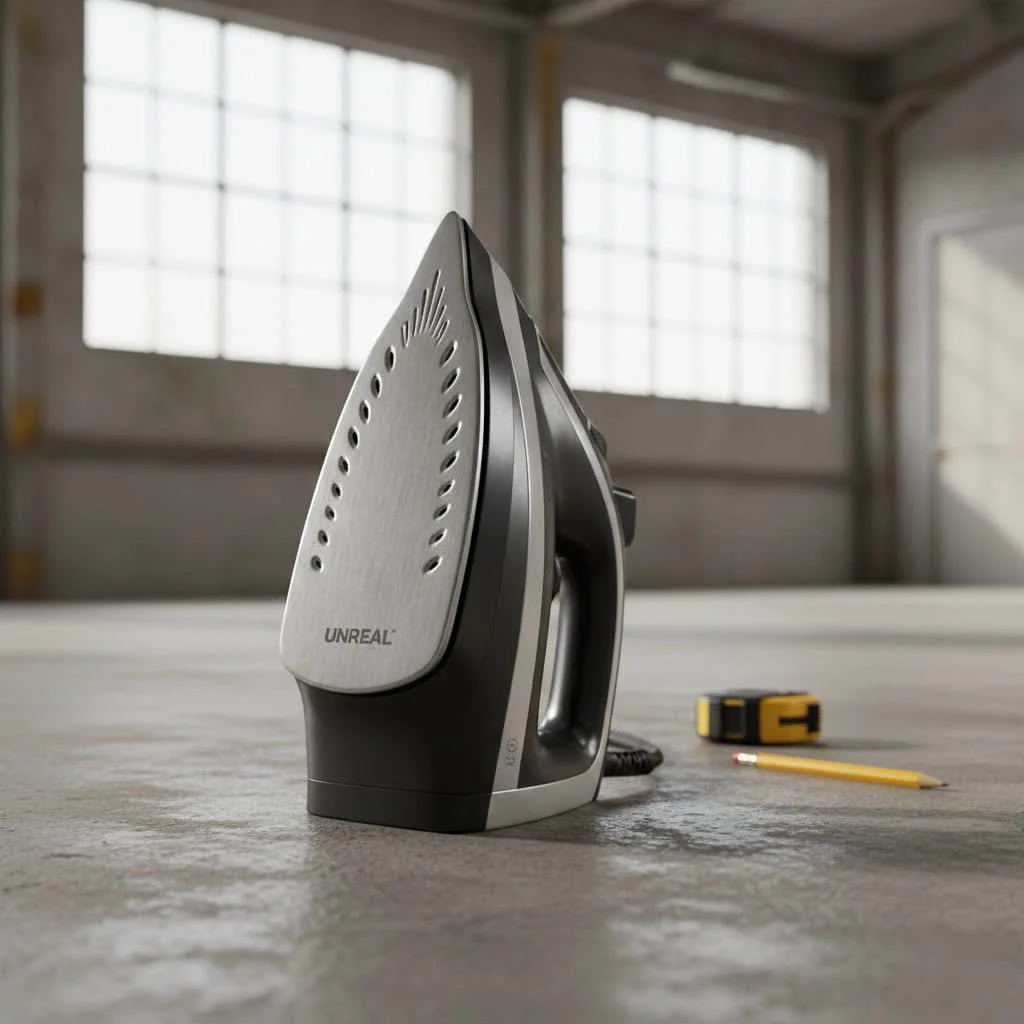Steam iron for wrinkle-free clothes