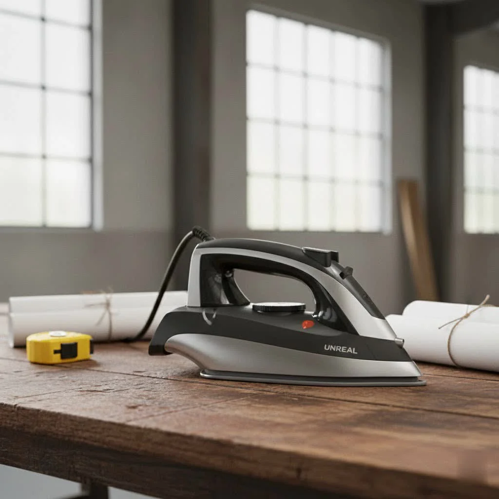 Handheld steam iron for quick wrinkle removal