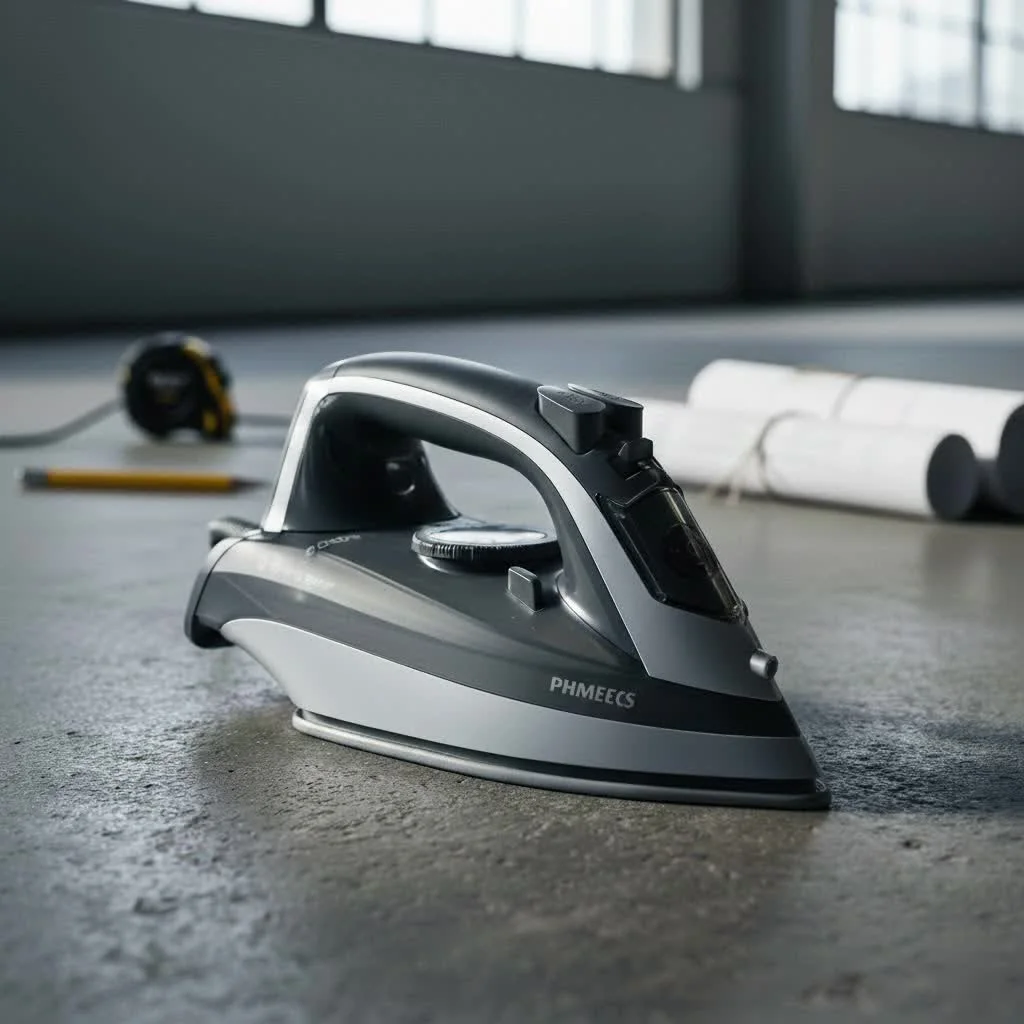 Black+Decker Easy Steam Compact Iron with blue accents
